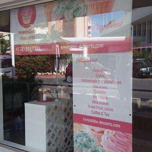 Our shop in St. Maarten where Irresistible Desserts first began