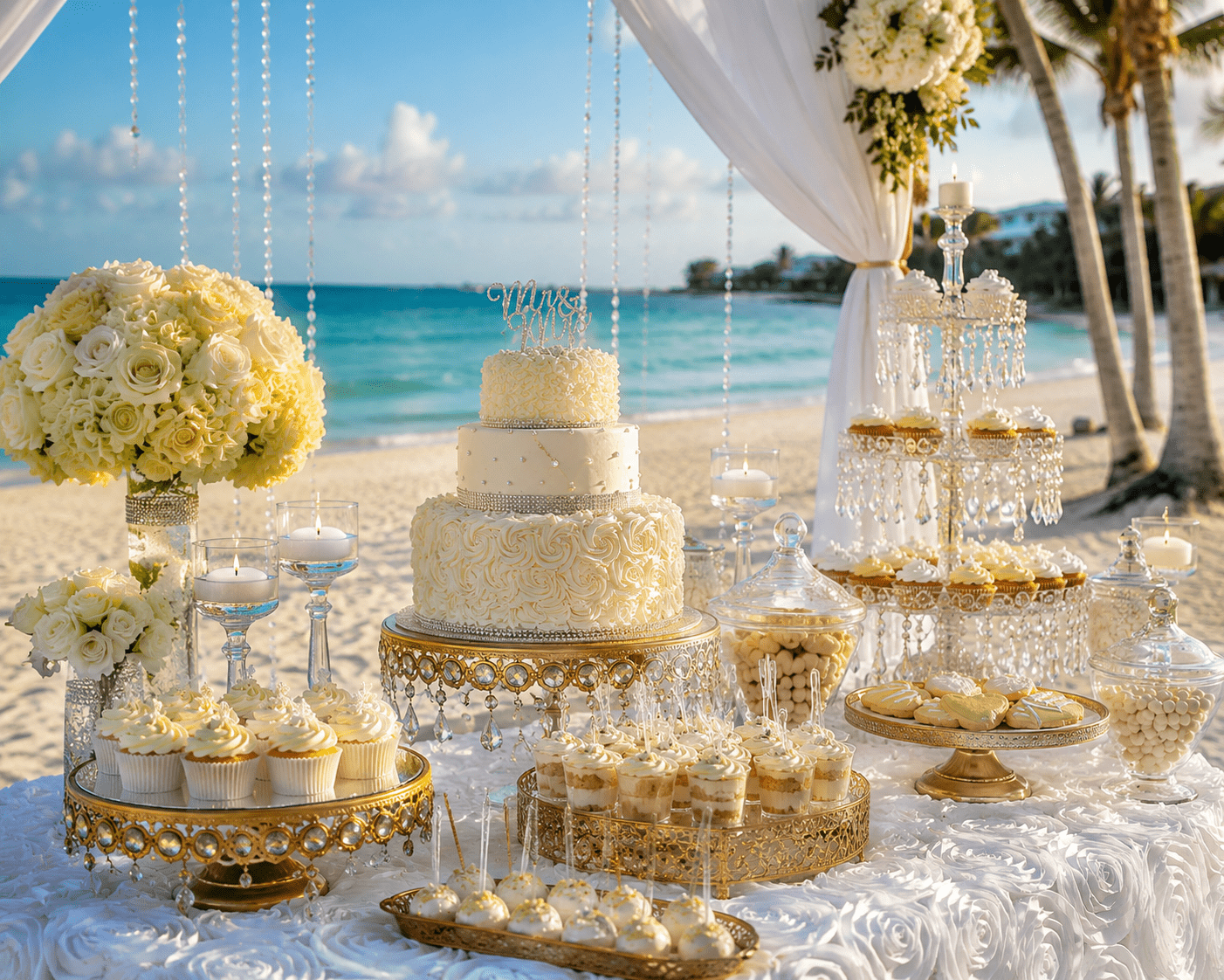 Elegant cake detail