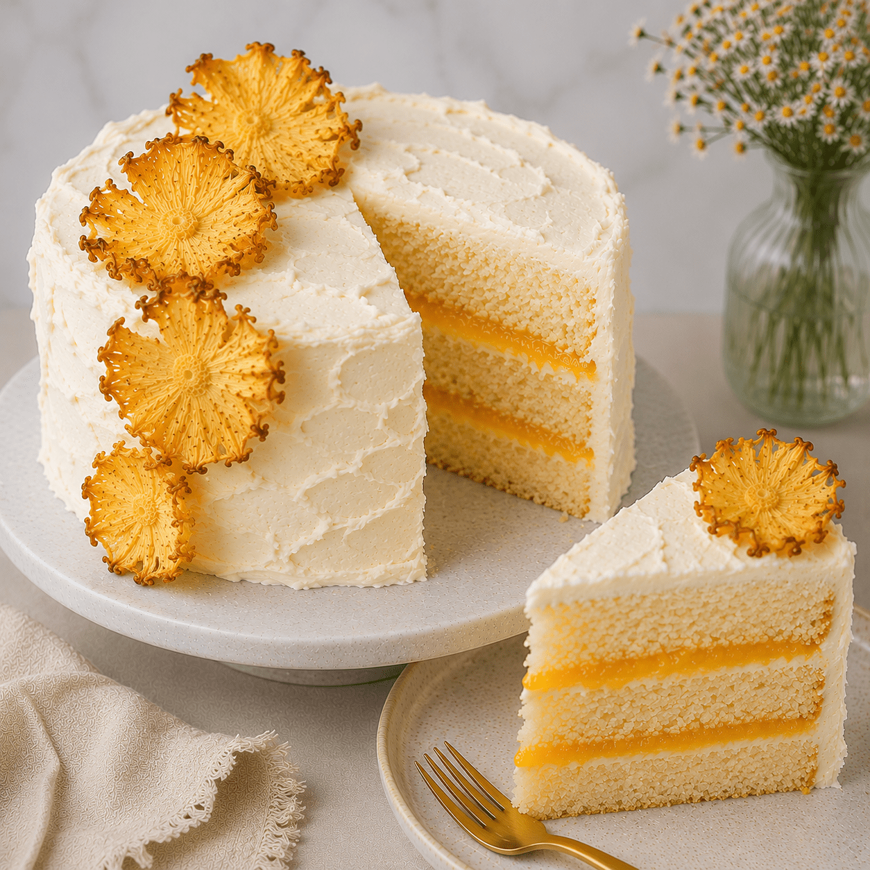 Coconut Pineapple Cake with Pineapple Filling
