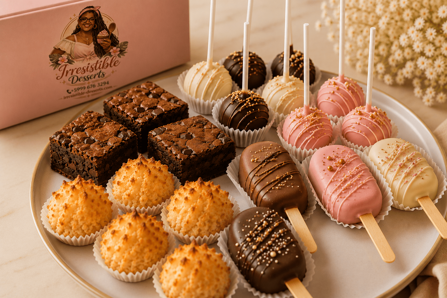 Custom dessert presentation