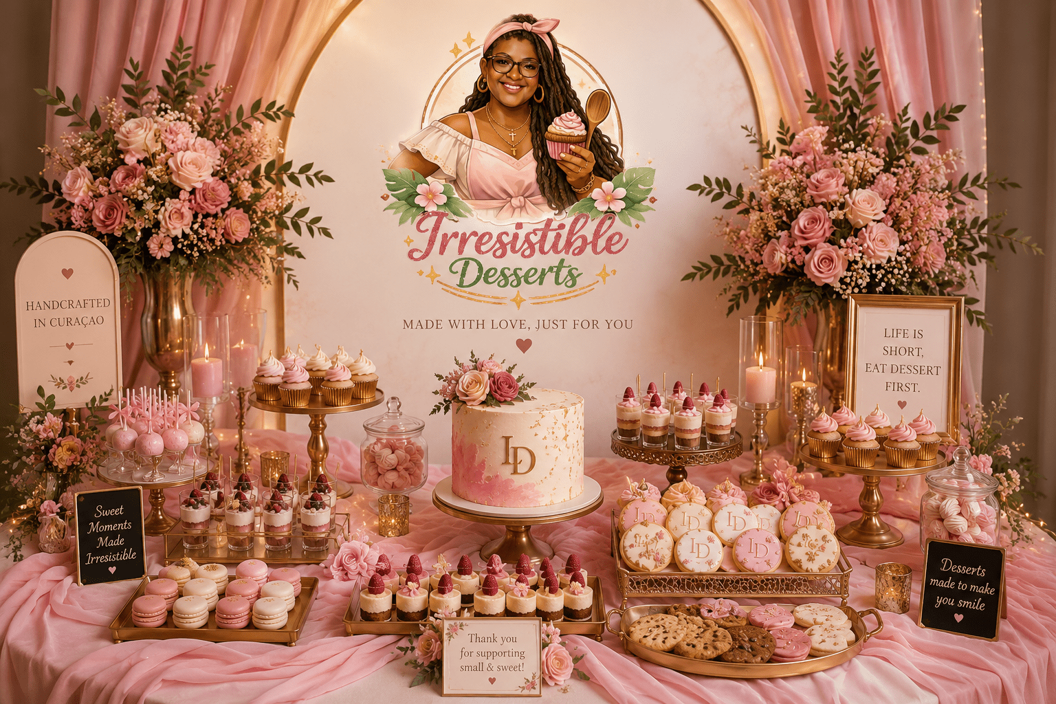 Wedding sweets display