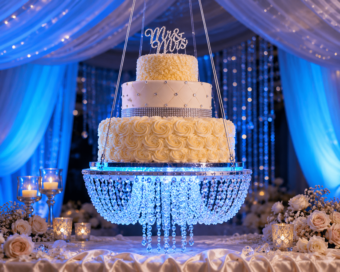 Luxury wedding cake by Irresistible Desserts